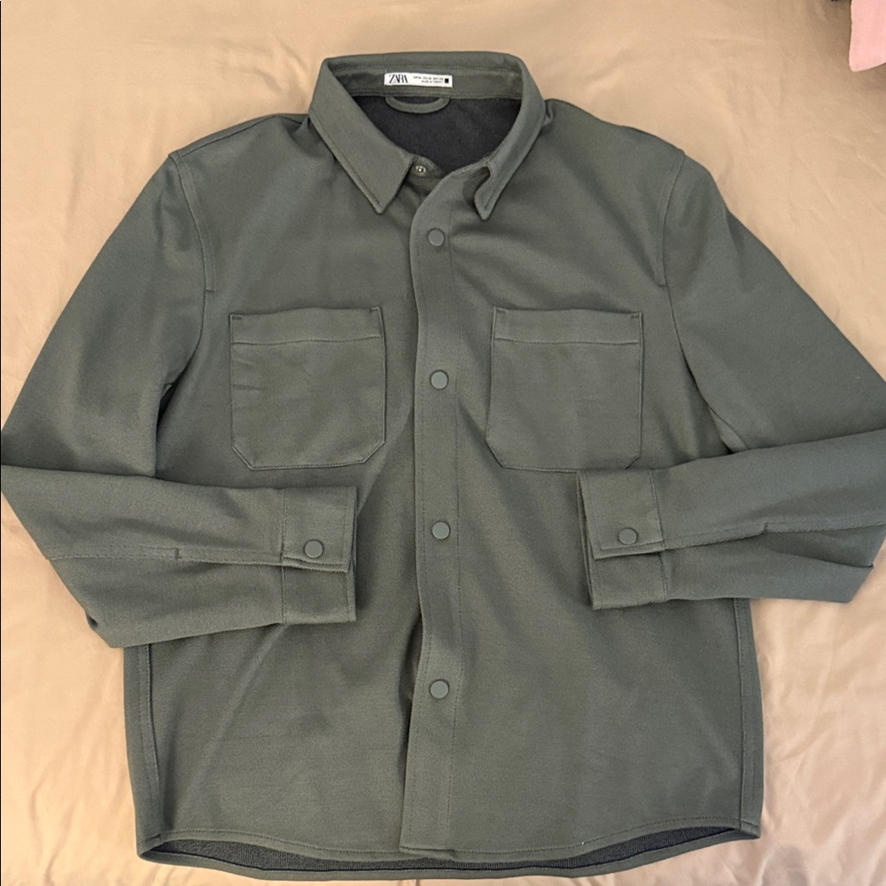 Zara Dark Green Overshirt